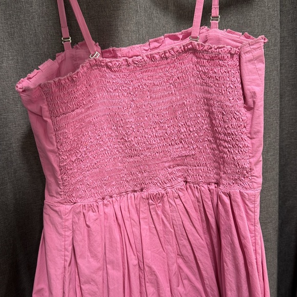 Free people midi pleated cotton summer dress - Picture 3 of 4